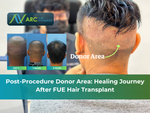 Post-Procedure Donor Area Healing Journey After FUE Hair Transplant